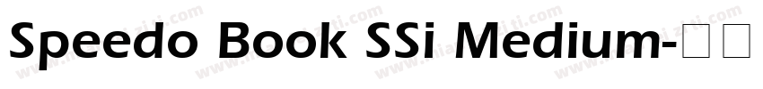 Speedo Book SSi Medium字体转换